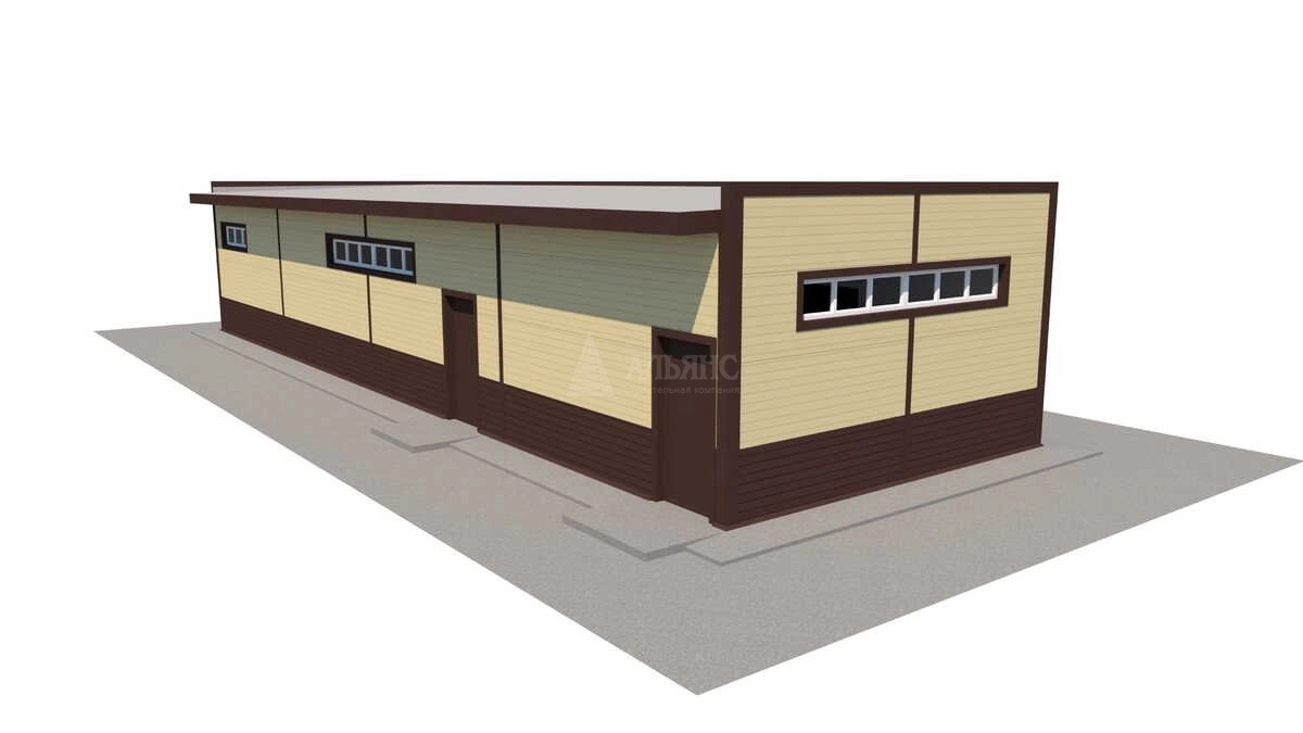 3D визуализация Магазин из сэндвич-панелей - фото 13