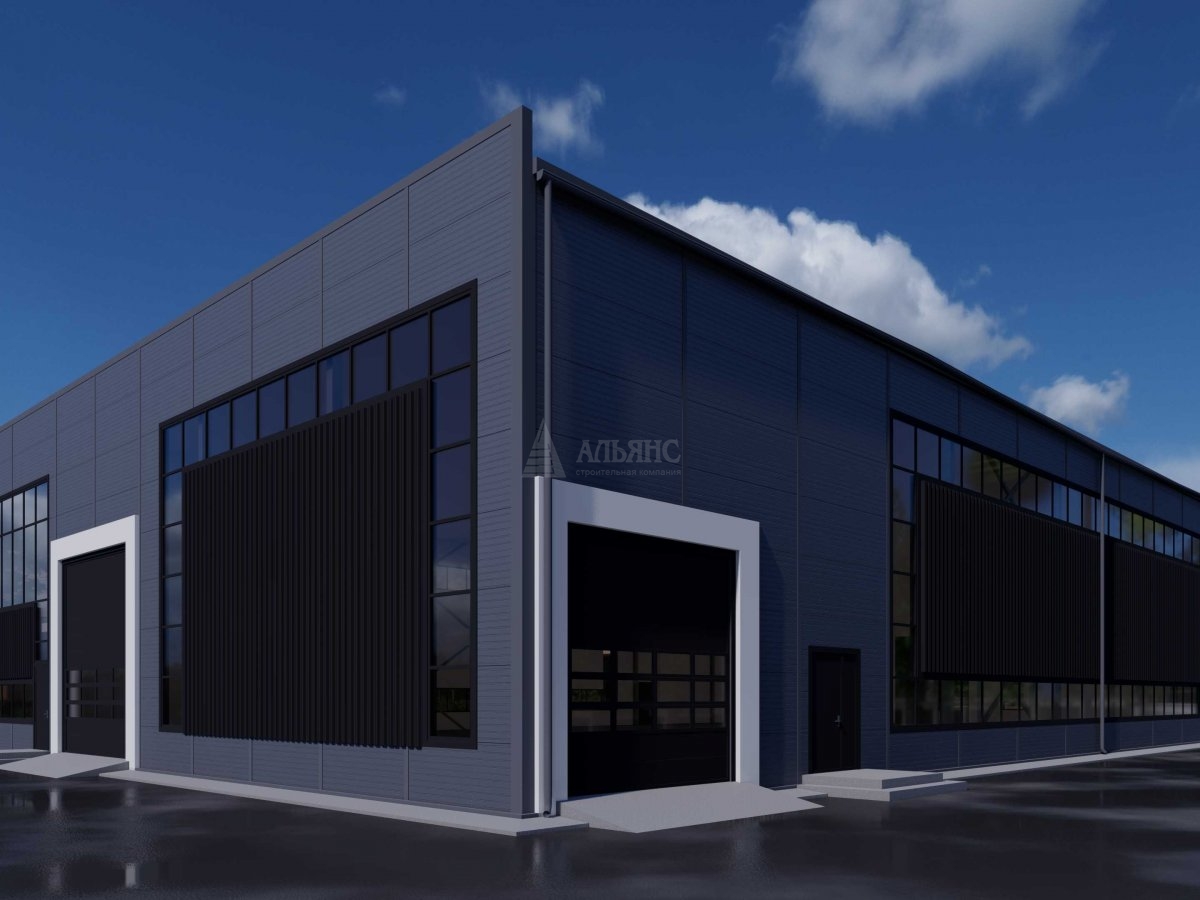 3D визуализация СТО из сэндвич панелей - фото 8