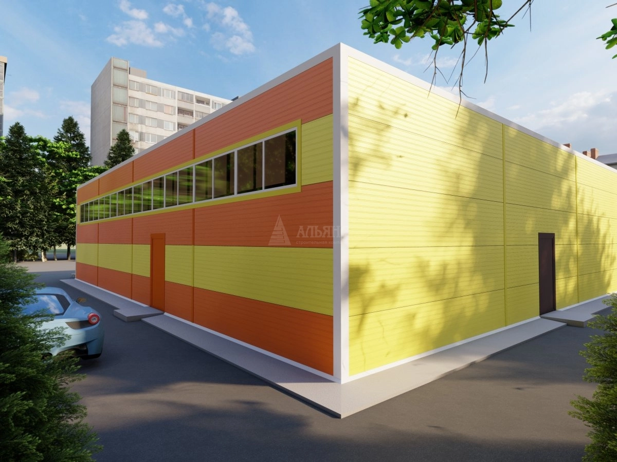 3D визуализация Магазин из сэндвич-панелей - фото 3