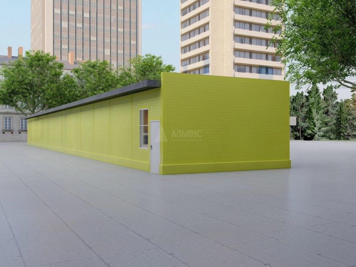 3D визуализация Проект павильона из сэндвич-панелей - фото 3