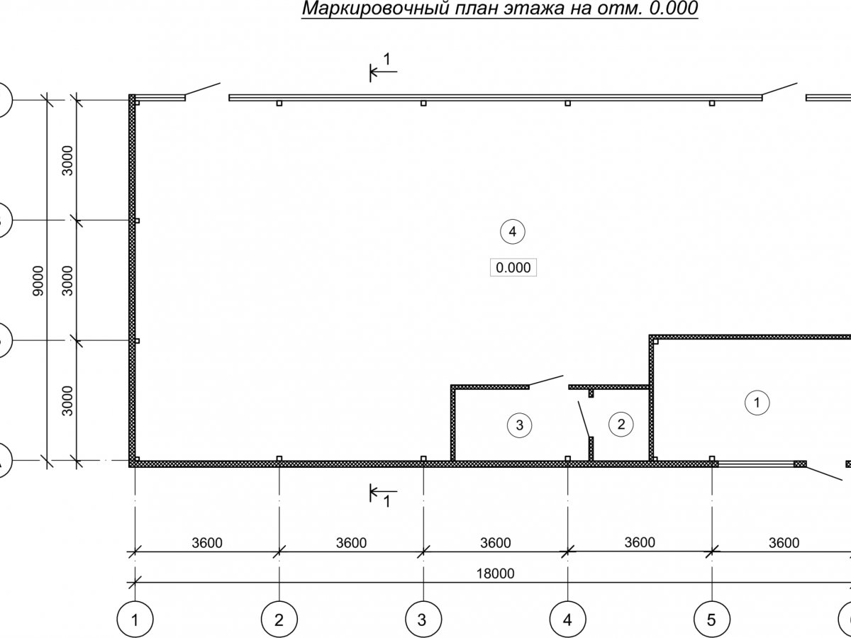 Планировка Проект павильона из сэндвич-панелей -  фото 1