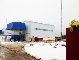 Новоприводинская компрессорная станция ОАО «Газпром» из сэндвич-панелей, построенная компанией Альянс - Новоприводинская компрессорная станция ОАО «Газпром», с.Приводино, Архангельская область