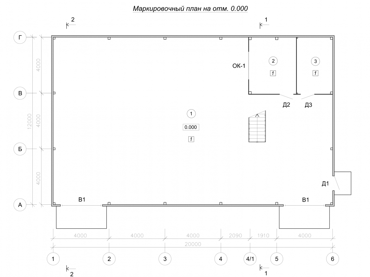 Планировка Склад из сэндвич-панелей -  фото 1